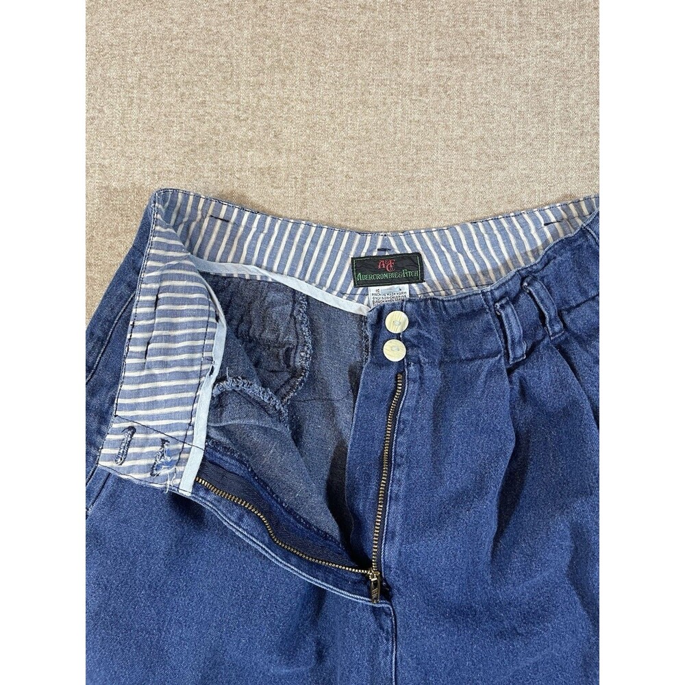 Abercrombie & Fitch Blue Denim Shorts Women’s Size 8 Vintage Vtg Summer - Picture 3 of 6